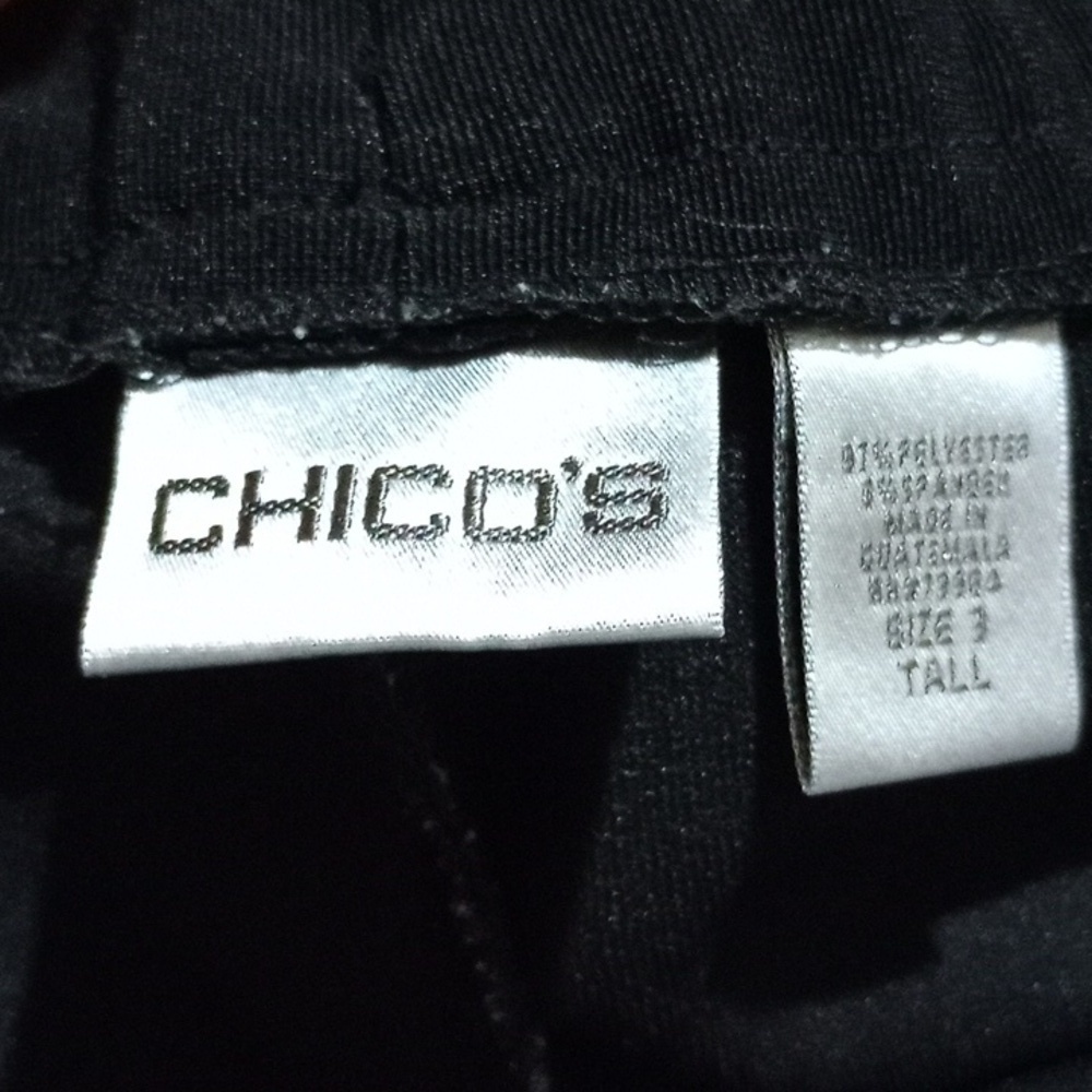 Chicos women's Black pants Casual Office Wear Comfortable - Picture 4 of 4